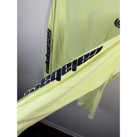 Adidas YEEZY Calabasas USA  Long Sleeve Tee Shirt Frozen Yellow Medium - Picture 5 of 8